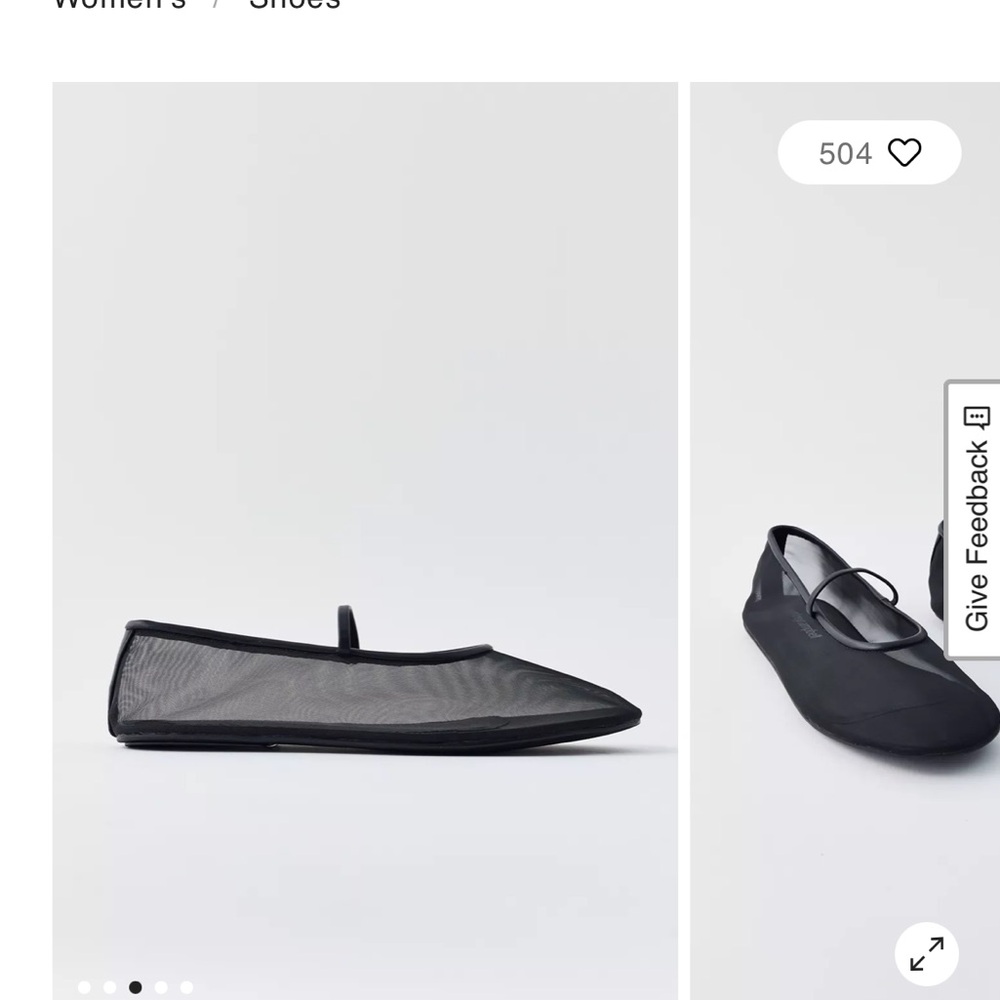 Jeffrey Campbell Mesh Ballet Flats